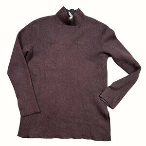 The Cashmere Project Chocolate Brown Turtleneck Sweater Women's Size Medium